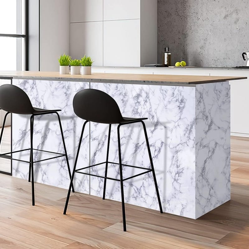 Arthome fehér márvány öntapadós fólia 44cm x 6m bútor és konyha dekorációhoz