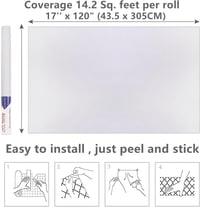 Arthome öntapadós dekorpapír 17" x 120" matt fehér bútor és fal burkoláshoz 3
