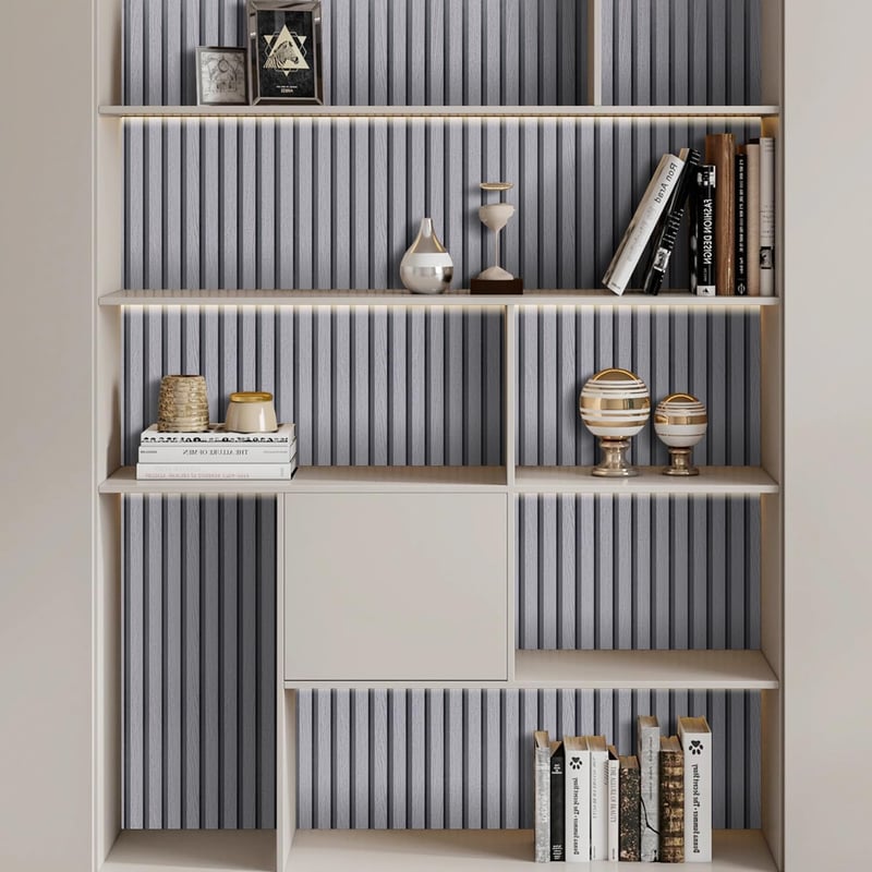 Arthome öntapadós fa hatású tapéta, szürke, 44cm x 3m, eltávolítható faldekoráció