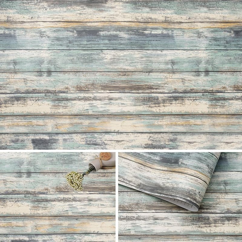 Arthome öntapadós falmatrica fa mintás 44cm x 6m kék vintage dekorációs fólia