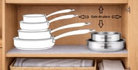 Arthur Martin 5535 Set kuhinjskog posuđa od nehrđajućeg čelika, 15 dijelova, Inox, 26 cm 10