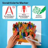 Artistro 12 db kétoldalas akril marker készlet - multicolor 6