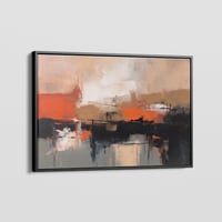 Artnova Lebegő Képkeret 60x90 cm Fekete - Fali Képtartó Fenyőfából Akasztóval 4