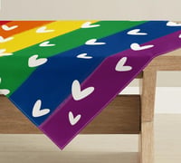 Artoid Mode Szivárvány Love LGBT Mosható Asztalterítő 85x85 cm 1