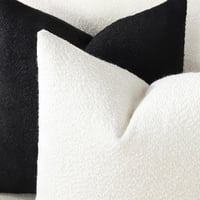 Artscope 2 db Boucle díszpárnahuzat 50x50 cm fehér dekoratív kanapépárna huzat autó ágyhoz 4