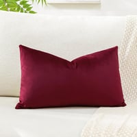 Artscope Bársony Párnahuzat 40x60 cm Bordó Dekoratív Kanapé Lumbar Párnához 2