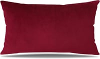 Artscope Bársony Párnahuzat 40x60 cm Bordó Dekoratív Kanapé Lumbar Párnához 9