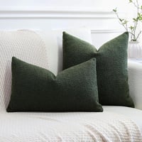 Artscope Boucle Párnahuzat 50x50 cm Erdei Zöld Modern Dekoratív Kanapé Hálószoba 7
