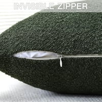 Artscope Boucle Párnahuzat 50x50 cm Erdei Zöld Modern Dekoratív Kanapé Hálószoba 6