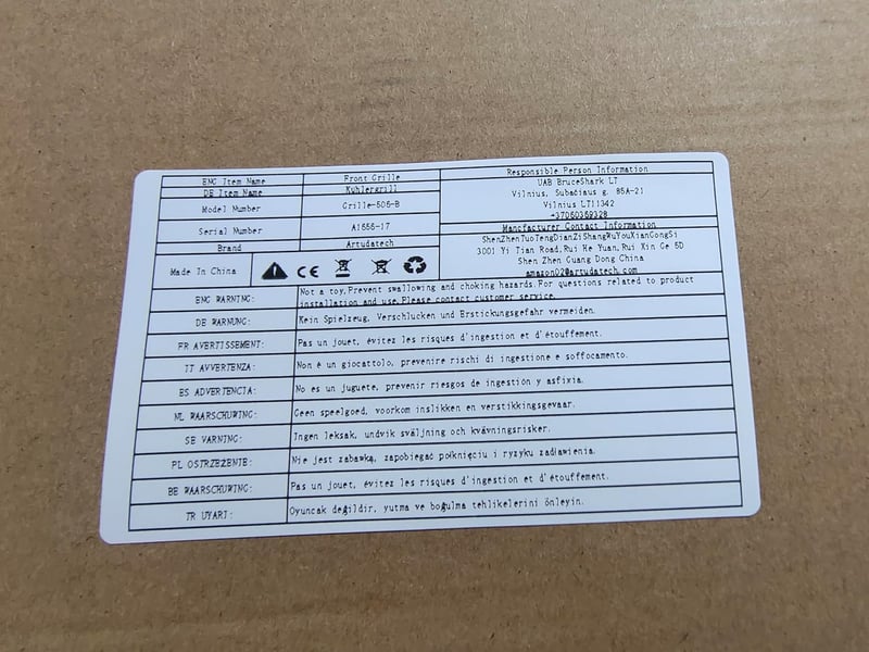 Artudatech LED-es Első Lökhárító Rács Transit MK8 2015-2018