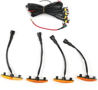Artudatech LED hűtőrács fények borostyán színben Toyota 4Runner TRD Pro 2014-2019, autó grill világítás készlet 1