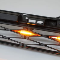 Artudatech LED hűtőrács fények borostyán színben Toyota 4Runner TRD Pro 2014-2019, autó grill világítás készlet 8