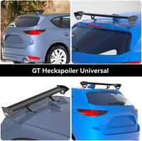 Artudatech Univerzális Autó Hátsó Szárny GT Racing Spoiler Állítható Alumínium Fekete 4