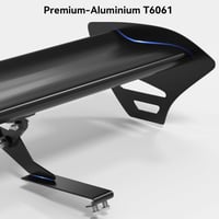 Artudatech Univerzális Autó Hátsó Szárny GT Racing Spoiler Állítható Alumínium Fekete 7