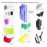 Artway Enviro Skicár so špirálovou väzbou, A2 – 35 listov, 170 g/m² recyklovaný papier, tvrdá väzba, biely, formát na výšku 3