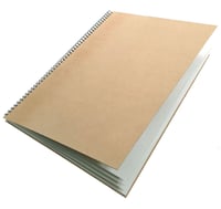 Artway Enviro Skicár so špirálovou väzbou, A2 – 35 listov, 170 g/m² recyklovaný papier, tvrdá väzba, biely, formát na výšku 1