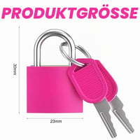 Aruicheng visiaci zámok na kufor, 4 ks, malý zámok na kľúč pre batožinu, školské skrinky, tašky na notebook a vonkajšie použitie 2