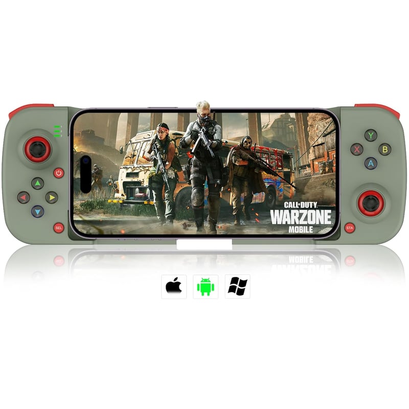 arVin vezeték nélküli gamepad iPhone, Android és PC készülékekhez, programozható gombokkal