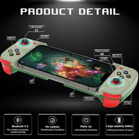 arVin vezeték nélküli gamepad iPhone, Android és PC készülékekhez, programozható gombokkal 6