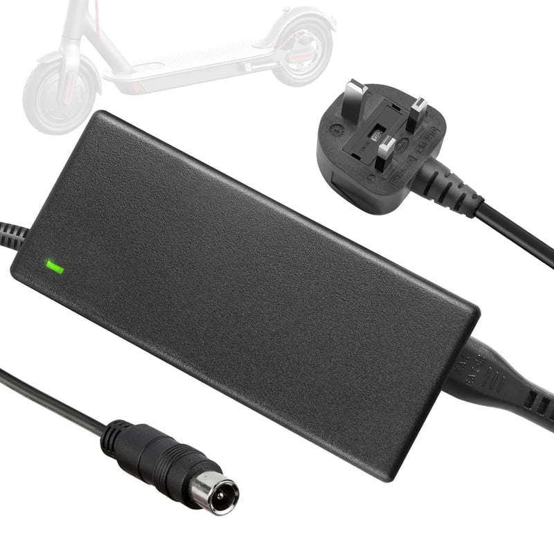 Încărcător trotinetă electrică ARyee 42V 2A, pentru baterie cu litiu de 36V, compatibil cu Xiaomi M365, Pro 2 și Ninebot ES1/ES2/ES3/ES4, conector cu 1 pin, mufă UK