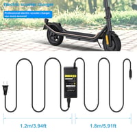 Încărcător trotinetă electrică ARyee 42V 2A, pentru baterie cu litiu de 36V, compatibil cu Xiaomi M365, Pro 2 și Ninebot ES1/ES2/ES3/ES4, conector cu 1 pin, mufă UK 6