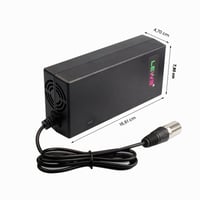 ARyee 54,6V 48V 2A nabíjačka na elektrické kolobežky pre 13S 48V lítiové Li-Ion batérie, pre invalidné vozíky, motocykle, elektrobicykle, 3-pinový XLR konektor 8