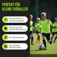 Apărătoare de tibie reglabilă ULTIMATE, mărime extra mică, pentru adulți și copii, pentru fotbal, mini, subțire, cu geantă din plasă termo 5