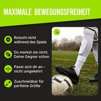 Apărătoare de tibie reglabilă ULTIMATE, mărime extra mică, pentru adulți și copii, pentru fotbal, mini, subțire, cu geantă din plasă termo 2
