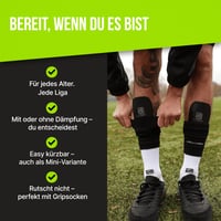 Apărătoare de tibie reglabilă ULTIMATE, mărime extra mică, pentru adulți și copii, pentru fotbal, mini, subțire, cu geantă din plasă termo 6