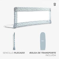 Asalvo Ágyneműtartó Lécek 150x43,5 cm Fehér Biztonsági Oldalvédelem - White 5