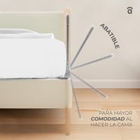 Asalvo Ágyneműtartó Lécek 150x43,5 cm Fehér Biztonsági Oldalvédelem - White 3