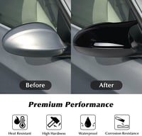 Asasytal BMW Visszapillantó Tükör Borítás E87 E81 E82 E88 E90 E91 E92 E93 PRE-LCI Modellekhez - Fényes Fekete ABS Műanyag, Pár 3