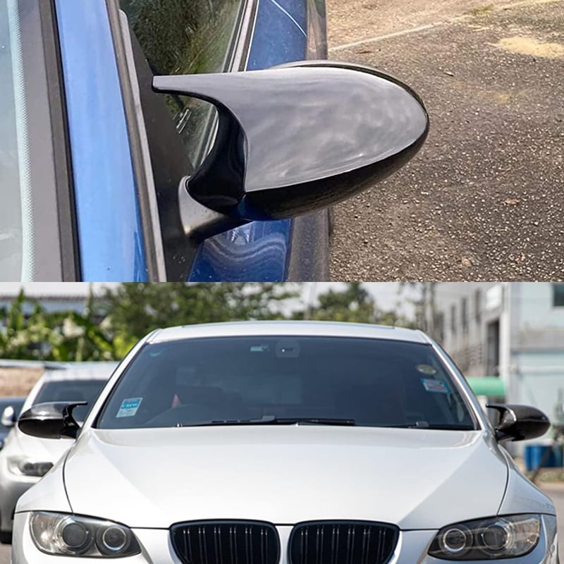 Asasytal BMW Visszapillantó Tükör Borítás E87 E81 E82 E88 E90 E91 E92 E93 PRE-LCI Modellekhez - Fényes Fekete ABS Műanyag, Pár