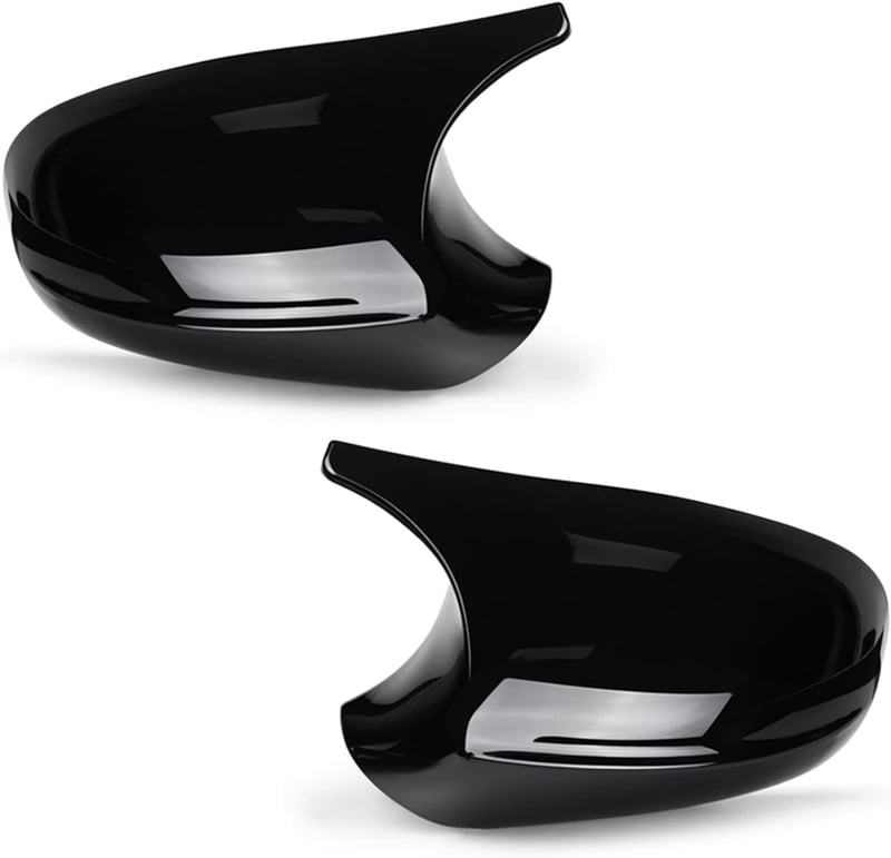 Asasytal Fényes Fekete Visszapillantó Tükör Borítás BMW E90 E91 E92 E93 E81 E82 E87 E88 LCI Modellekhez - ABS Autó Külső Tükör Burkolat, 1 P