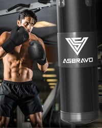 ASBRAVO 4 ft Oxford Boxzsák Szett 12 oz Kesztyűvel MMA Muay Thai Edzéshez 8