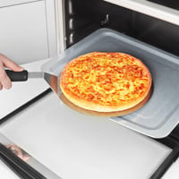 Lopatka na pizzu Asdirne, s táckou z nehrdzavejúcej ocele a plastovou rukoväťou, na domácu pizzu, chlieb a pečivo, 10-palcová lopatka na pizzu 5