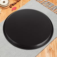 Set 4 tăvi rotunde pentru pizza ASelected cu strat antiaderent, lavabile în mașina de spălat vase, tavă de copt din oțel carbon pentru cuptor, 29 cm, negru 5