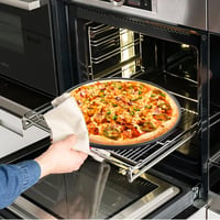 Set 4 tăvi rotunde pentru pizza ASelected cu strat antiaderent, lavabile în mașina de spălat vase, tavă de copt din oțel carbon pentru cuptor, 29 cm, negru 3