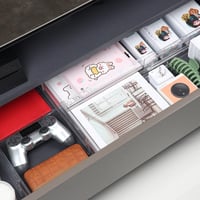 Organizér do zásuviek ASelected, 6 ks, priehľadné plastové nastaviteľné prepážky do zásuviek 27,5 – 52 cm, organizér do kuchyne, spálne, kancelárie a kúpeľne 7