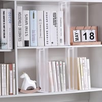 Organizér do zásuviek ASelected, 6 ks, priehľadné plastové nastaviteľné prepážky do zásuviek 27,5 – 52 cm, organizér do kuchyne, spálne, kancelárie a kúpeľne 6