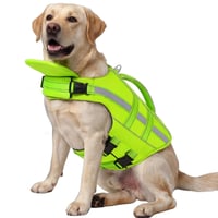 ASENKU Psacia záchranná vesta veľkosť L (15-23 kg) s odnímateľnou opierkou krku, záchrannou rukoväťou, D-krúžkom a reflexnými prvkami na plávanie a vodné športy 1