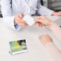 Asfrode 12 db-os akril névjegytartó szett, asztali és pulthoz 6