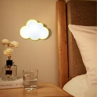 Asfrode 4 db LED éjszakai fény gyerekszobához, felhő dekoráció, automatikus éjjeli lámpa 5