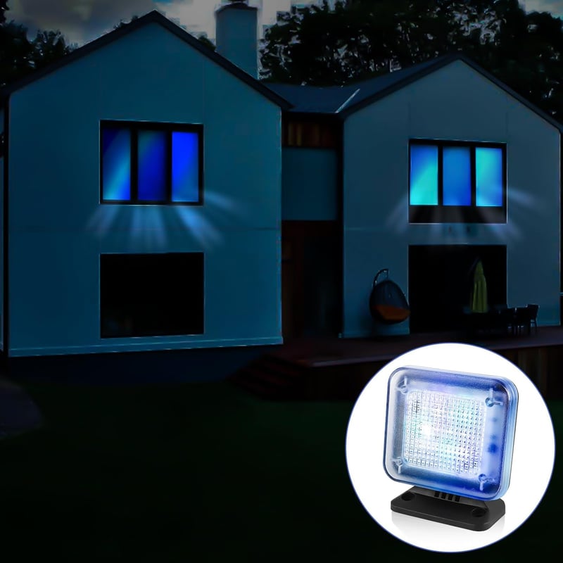 Asfrode TV Szimulátor 12 LED Dummy Tévé Rablás Elleni Védelem Időzítővel