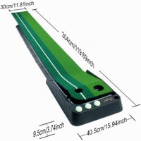 Asgens Minigolf szőnyeg automatikus visszatérítéssel és műfüvvel 3