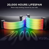 AsiaHorse ARGB RGB PSU kábel borítás szett, 5V 3-Pin szinkronizálás 4