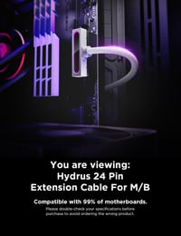 AsiaHorse Hydrus 24 Pin PSU Kábel Hosszabbító ARGB Szinkronizáláshoz 2