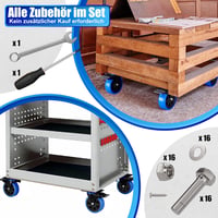 Asibaade 75mm Forgókerék 480kg Teherbírás Bútor Szállítás Ipari Felhasználás - 75mm-Black 6