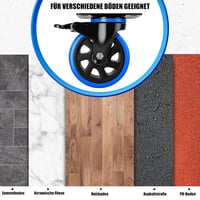 Asibaade 75mm Forgókerék 480kg Teherbírás Bútor Szállítás Ipari Felhasználás - 75mm-Black 4