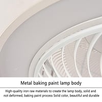 ASJK stropni ventilator sa svjetlom, 72W 7200LM s mogućnošću prigušivanja, upravljanje putem aplikacije i daljinskog upravljača, 6 brzina, tajmer, bijeli, za dnevni boravak, spavaću sobu, blagovaonicu 9